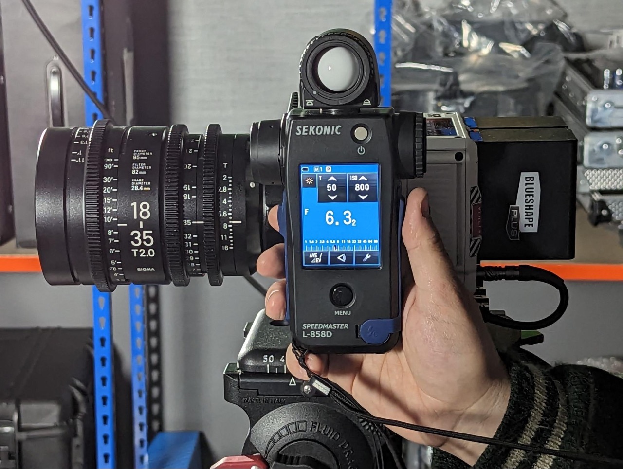 Spot meter from focal plane
